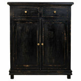 Hall Table with Drawers Alexandra House Living Black Wood 40 x 100 x 85 cm-5