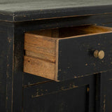 Hall Table with Drawers Alexandra House Living Black Wood 40 x 100 x 85 cm-3