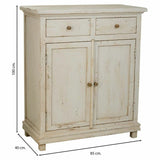 Hall Table with Drawers Alexandra House Living White Wood 40 x 100 x 85 cm-6