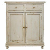 Hall Table with Drawers Alexandra House Living White Wood 40 x 100 x 85 cm-5