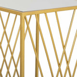 Corner table Alexandra House Living Gold 40 x 70 x 40 cm-2