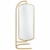 Free standing mirror Alexandra House Living Gold Metal Iron Mirror 40 x 162 x 62 cm-0