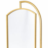 Free standing mirror Alexandra House Living Gold Metal Iron Mirror 40 x 162 x 62 cm-2