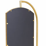 Free standing mirror Alexandra House Living Gold Metal Iron Mirror 40 x 162 x 62 cm-1