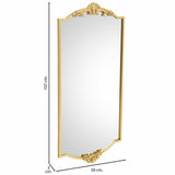 Wall mirror Alexandra House Living Gold Metal Iron Mirror 3 x 107 x 50 cm-5