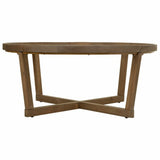 Centre Table Alexandra House Living Brown Iron Fir wood Tempered glass 100 x 43 x 100 cm-6