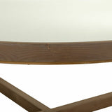 Centre Table Alexandra House Living Brown Iron Fir wood Tempered glass 100 x 43 x 100 cm-1