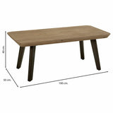 Centre Table Alexandra House Living Brown Iron Plate Fir wood 50 x 40 x 100 cm-4