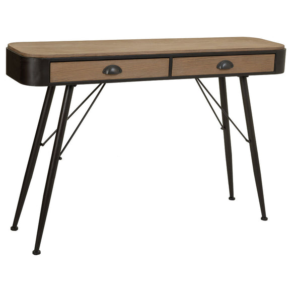 Hall Table with Drawers Alexandra House Living Brown Wood Iron Fir wood 32 x 80 x 120 cm-0