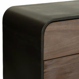 Chest of drawers Alexandra House Living Brown Wood Iron Plate Fir wood 40 x 78 x 120 cm-1