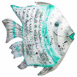 Decorative Figure Alexandra House Living White Green Mango wood Fish 15 x 65 x 80 cm-4