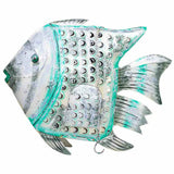 Decorative Figure Alexandra House Living White Green Mango wood Fish 15 x 65 x 80 cm-2