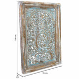 Wall Decoration Alexandra House Living Grey Mango wood 6 x 106 x 76 cm-5