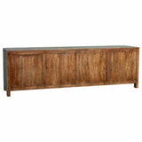 Sideboard Alexandra House Living Black Green Mango wood 40 x 70 x 240 cm-4