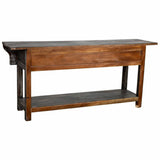 Hall Table with Drawers Alexandra House Living Blue Mango wood 45 x 80 x 181 cm-5