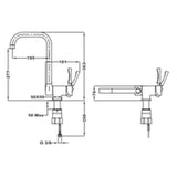 Mixer Tap Teka MTP984 Chrome Stainless steel-1