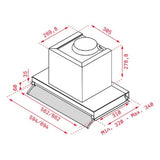 Conventional Hood Teka 113100000 90 cm 255 m3/h 50 dB 250W Silver Steel A-2