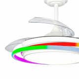 Ceiling Fan CristalRecord ANTILA MINI RGB WH RETRAC White-1