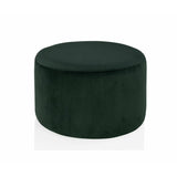 Pouffe Alexandra House Living Green Velvet Wood Sponge 55 x 35 x 55 cm-0