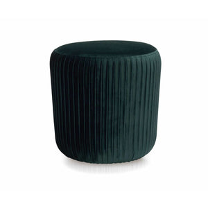 Pouffe Alexandra House Living Dark green Polyester Velvet Foam Wood 40 x 40 x 40 cm-0