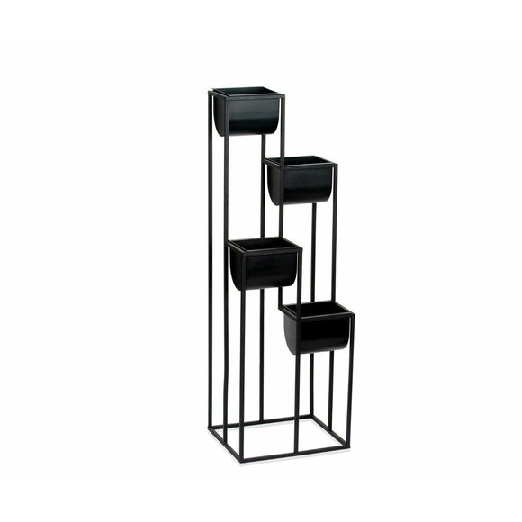 Planter with stand Alexandra House Living Black Metal Plastic 100 x 29 x 33 cm-0