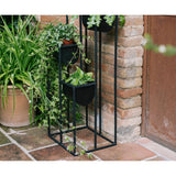 Planter with stand Alexandra House Living Black Metal Plastic 100 x 29 x 33 cm-1