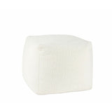 Pouffe Alexandra House Living White 50 x 40 x 50 cm Squared-0