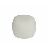 Pouffe Alexandra House Living Audry White Polyester 50 x 38 x 50 cm-4