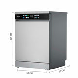 Dishwasher Cecotec Bolero Aguazero 6210 Inox D 60 cm Steel-9