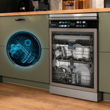 Dishwasher Cecotec Bolero Aguazero 6700 Inox B 60 cm-9