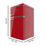 Combined Refrigerator Cecotec Bolero CoolMarket 2D Origin 86 Red E 86 L Red-7