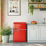 Combined Refrigerator Cecotec Bolero CoolMarket 2D Origin 86 Red E 86 L Red-14