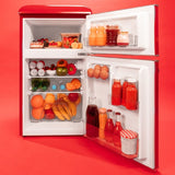 Combined Refrigerator Cecotec Bolero CoolMarket 2D Origin 86 Red E 86 L Red-16