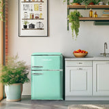 Combined Refrigerator Cecotec Bolero CoolMarket 2D Origin 86 Green E 86 L Green-10