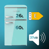 Combined Refrigerator Cecotec Bolero CoolMarket 2D Origin 86 Green E 86 L Green-12