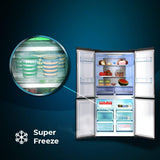 Combined Refrigerator Cecotec 	Bolero CoolMarket 4D 490 Glass 490 L-2