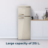 Cecotec fridge freezer beige 215 L Bolero CoolMarket 2D Origin 215 E-9