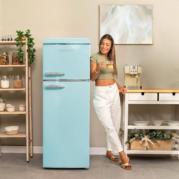 Cecotec combined fridge retro blue 215 L Bolero CoolMarket 2D Origin E-10