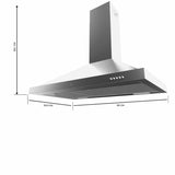Conventional Hood Cecotec Bolero Flux PM 906500 Inox A-5