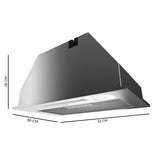 Conventional Hood Cecotec Bolero Flux IT 525500 Steel 550 m3/h-5
