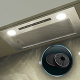 Conventional Hood Cecotec Bolero Flux IT 525500 Steel 550 m3/h-1