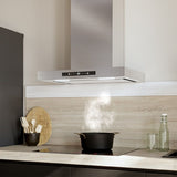 Conventional Hood Cecotec Bolero Flux TT 608000 Slim Black Steel-1