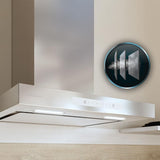 Conventional Hood Cecotec Bolero Flux TT 608000 Slim Glass White-8