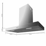 Conventional Hood Cecotec Bolero Flux TM 906500 Inox A Steel 90 x 50,5 cm-6