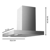 Conventional Hood Cecotec Bolero Flux TT 908000 Slim White-14