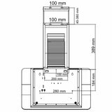Conventional Hood Cecotec Bolero Flux DT 906500 Black-2