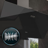 Cecotec Conventional Hood 90 cm Bolero Flux DM 906500 Black Glass LED-4