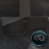 Cecotec Conventional Hood 90 cm Bolero Flux DM 906500 Black Glass LED-6