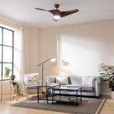 Ceiling Fan with Light Cecotec EnergySilence Aero 5290 18 W 40 W Black Wood-3