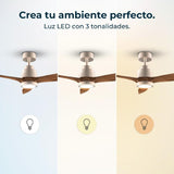 Ceiling Fan Cecotec EnergySilence Aero 5295 Ø 132 cm Black Golden 18 W 35 W-1